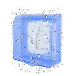 Universal Nouveau petit boîtier bleu transparent anti-éclaboussures modèle 118 1/2 prise de commutation couvercle de protection prise boîtier étanche(Transparent)