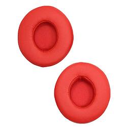 Acheter 1 paire remplacement oreillettes coussins couverture pour les beats solo 2.0 casque rouge