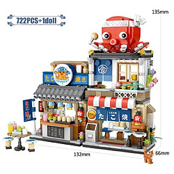 Universal City Mini Street View Japanese Food Octopus Shave Ice Shop Blocs de construction Briques Jouets Cadeaux de Noël pour les enfants | Blocs