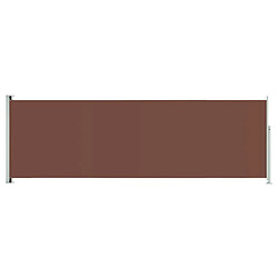 vidaXL Auvent latéral rétractable de patio 200x600 cm Marron