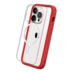 RhinoShield Coque modulaire Mod NX Compatible avec MagSafe pour [iPhone 14 Pro] Force magnétique supérieure, Personnalisable. Absorbe Les impacts des Chutes de 3.5 mètres - Rouge