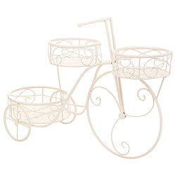 Sous-pot Alexandra House Living Blanc Métal Fer Bicyclette 28 x 28 x 28 cm