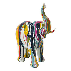 Figurine Décorative Alexandra House Living Multicouleur Plastique Eléphant Peinture 10 x 23 x 22 cm