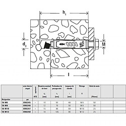 Acheter Cheville à douille acier électrozingué Fischer pour fixations lourdes TA M 90245