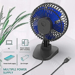 Avis Ventilateur De Bureau Usb, Petit Mais Puissant, Ventilateur Portable Silencieux Pour Table De Bureau, Réglage 40