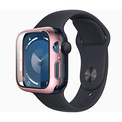 Coque de protection souple silicone Rose pour Apple Watch Series 9 45mm - VISIODIRECT -