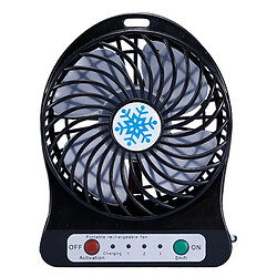 Mini Ventilateur Rechargeable Portable Refroidisseur D'Air Mini Ventilateur De Bureau Ventilateurs Portables Rechargeables De Refroidissement USB Noir