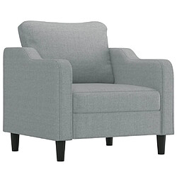 Avis Maison Chic Ensemble de canapés 3 pcs avec coussins, Canapé droit Sofa pour Salon Gris clair Tissu -GKD823408