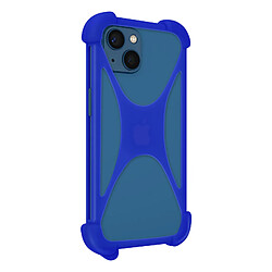 Avizar Coque Smartphone jusqu'à 6.7 pouces Universelle Silicone Extensible bleu foncé