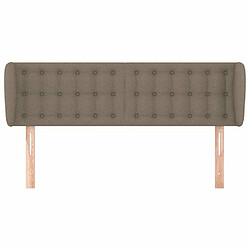 Avis Maison Chic Tête de lit scandinave avec oreilles,meuble de chambre Taupe 147x23x78/88 cm Tissu -MN45032