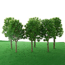 Lot 60pcs Arbres Modèles en Plastique 20cm pour Décoration Paysage Modélisme Ferroviaire Échelle 1/30 pas cher