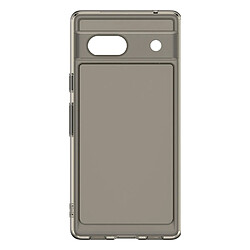 Avizar Coque pour Google Pixel 7a Silicone Coins Antichocs Gris Transparent