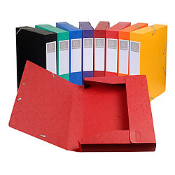 Chemise box carte Cartobox Exacompta 25 x 33 cm dos 5 cm - couleurs assorties - Lot de 10