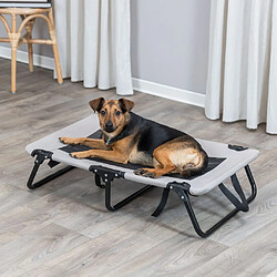 TRIXIE Chaise longue pour chien 79x19x50 cm Gris et noir pas cher