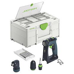 Festool CXS 18-Basic-Set Perceuse-visseuse sans fil 18 V 40 Nm Brushless ( 577333 ) + Systainer - sans batterie, sans chargeur