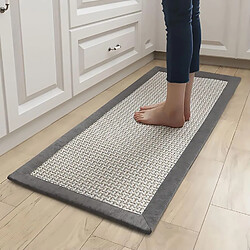 Tapis de Cuisine Lavables et Antidérapants Gris 50x120cm