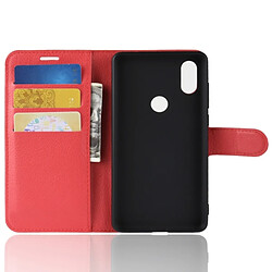 Acheter Wewoo Housse Étui rouge pour Xiaomi Mi Mix 2S, avec portefeuille et porte-cartes fentes Litchi Texture en cuir Flip horizontale cartes