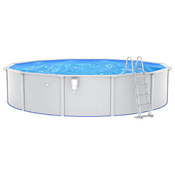 vidaXL Piscine avec échelle de sécurité 550x120 cm