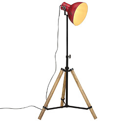 vidaXL Lampadaire 25 W rouge délavé 75x75x90-150 cm E27