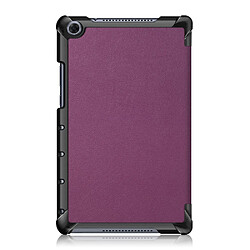 Avis Etui en PU triple pli avec support violet pour votre Huawei MediaPad M5 Lite 8