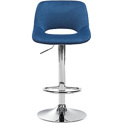 Non Tabouret de bar Camden velours chrome pas cher