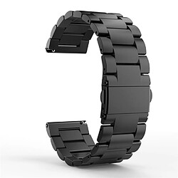 Bracelet en métal noir pour votre TicWatch Pro Smart Watch 22mm