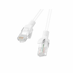 Câble RJ45 Catégorie 6 UTP Rigide Lanberg PCU6-10CC-0500-W 5 m