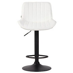 Non Tabouret de bar Lentini simili cuir noir