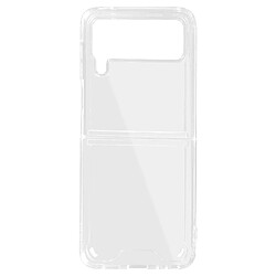 Avizar Coque Samsung Galaxy Z Flip 4 en 2 Parties Silicone Gel Souple Slim Transparent