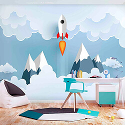 Artgeist Papier Peint Rocket in the Clouds