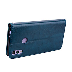 Acheter Wewoo Housse Coque Business Style Oil Wax Texture en cuir à rabat horizontal pour Huawei Honor 8Cavec support et fentes cartes et portefeuille bleu