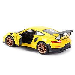 Universal 1: 24 Porsche 911 GT2 RS Coupé statique Modèle collectible Voiture jouet | Voiture jouet moulée sous pression (jaune)