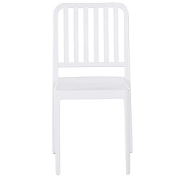 Beliani Chaise de jardin SERSALE Matière synthétique Blanc pas cher