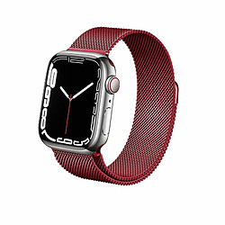 Avis Crong Milano Steel pour Apple Watch 38/40/41mm (Crimson Red)