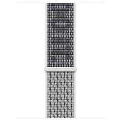 Nike Sport Loop bracelet pour l'Apple Watch Series 1-9 / SE - 38/40/41 mm / Series 10 - 42 mm - Summit White / Black