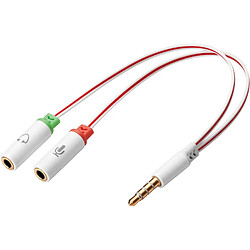 Sandberg Headset converter Dual->Single câble audio