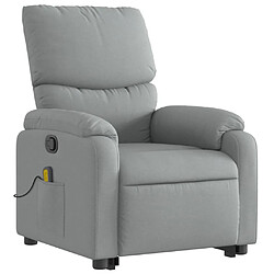 Avis Maison Chic Fauteuil Relax pour salon, Fauteuil de massage inclinable Gris clair Tissu -GKD45911