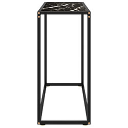 Avis Maison Chic Table console | Meuble d'entrée | Table d'appoint Noir 80x35x75 cm Verre trempé -GKD44175