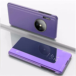 Wewoo Coque Rigide Pour Huawei Mate 30 Pro Plating Mirror Flip et Left Flip Cover avec support Holster violet bleu