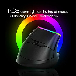 Avis Yonis Souris Ergonomique Sans Fil RGB 1600 DPI