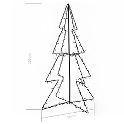 Acheter vidaXL Arbre de Noël cône 160 LED d'intérieur/d'extérieur 78x120 cm