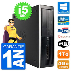 PC HP 8100 Elite SFF Intel Core i5-650 RAM 4Go Disque Dur 1To Windows 10 Wifi - Occasion