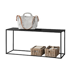 Table Console en Métal 50 x 115 x 32 cm Noir Mat [en.casa]