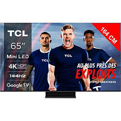 TCL TV Mini LED 4K 164 cm 65MQLED80 144Hz Google TV QLED Mini LED