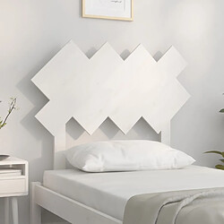 Avis Maison Chic Tête de lit scandinave,Meuble de chambre Blanc 92x3x81 cm Bois massif de pin -MN80191