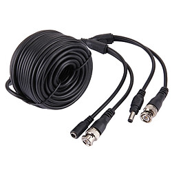 Wewoo Caméra vidéo de surveillance CCTV noir Cable w. Connecteur BNC, Longueur: 15m