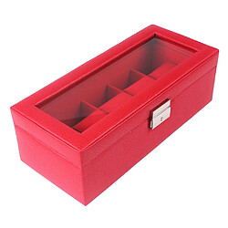 Acheter Watch Box 5 Mens Watch Organizer Bijoux Présentoir Rouge