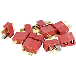 Adaptateur de connecteur 5 paires T-Plug M/F 2 broches Or de couleur rouge