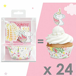 Acheter Scrapcooking 24 caissettes et 24 cake toppers licorne