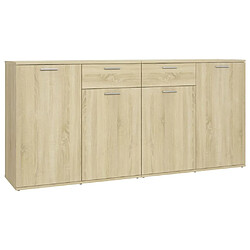 vidaXL Buffet Chêne sonoma 160x36x75 cm Bois d'ingénierie